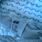 H&M Organic Blue Wave Pants / 2-4m