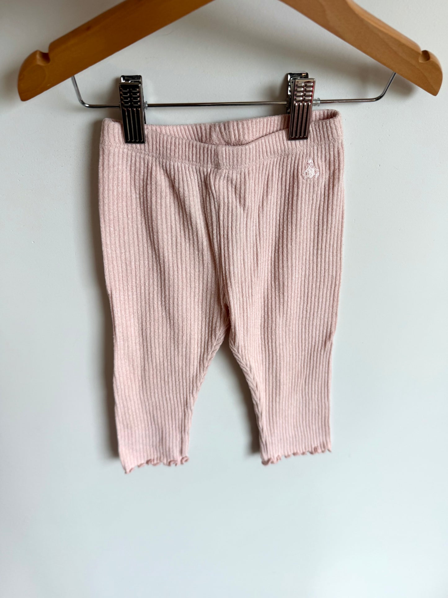 Light Pink Wavy Hem Pants / 12-18m