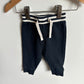 Navy Drawstring Joggers / 0-3m