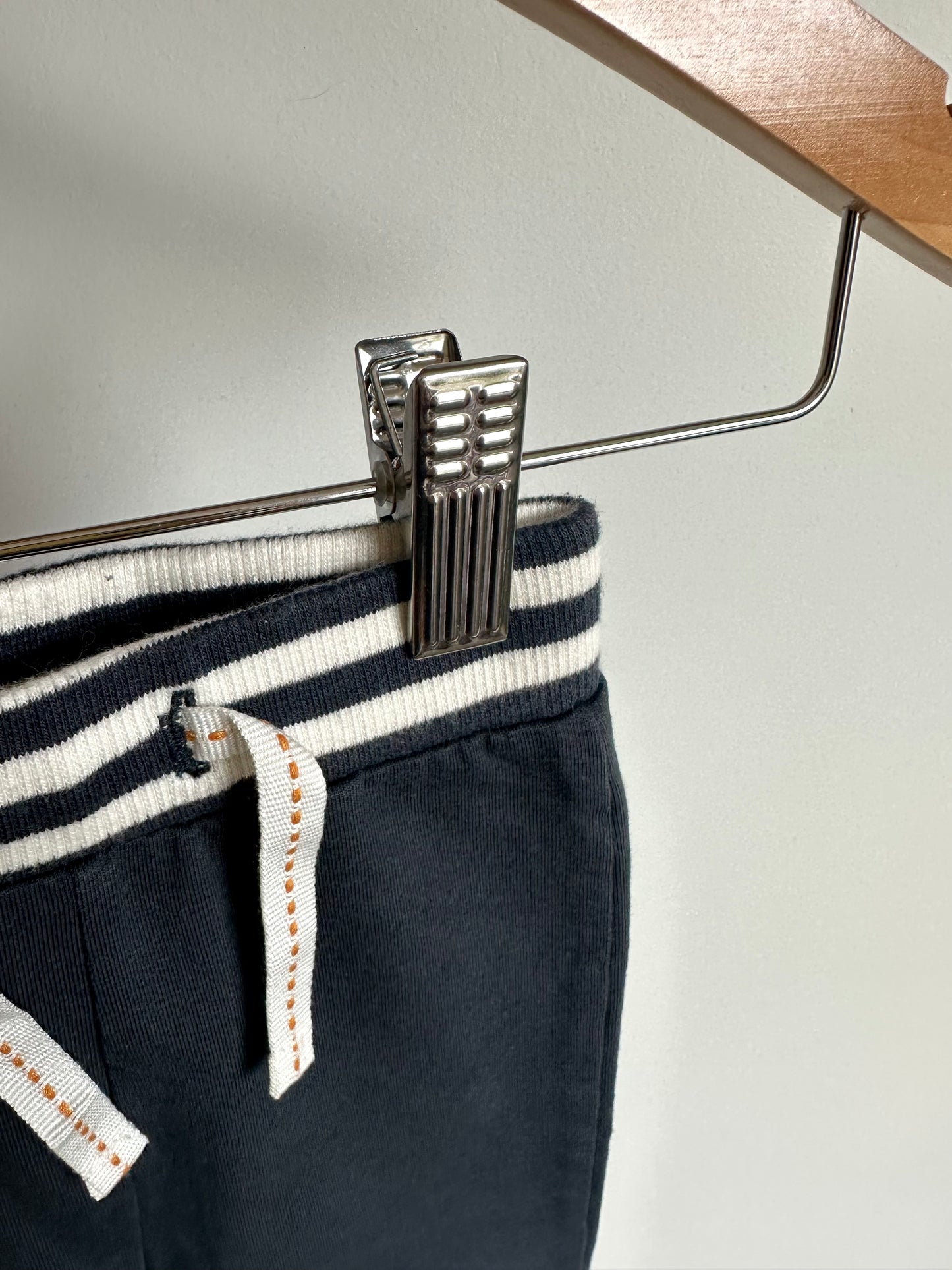 Navy Drawstring Joggers / 0-3m