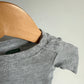 Grey Waffle Knit Bodysuit / 0-3m