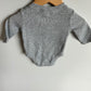 Grey Waffle Knit Bodysuit / 0-3m