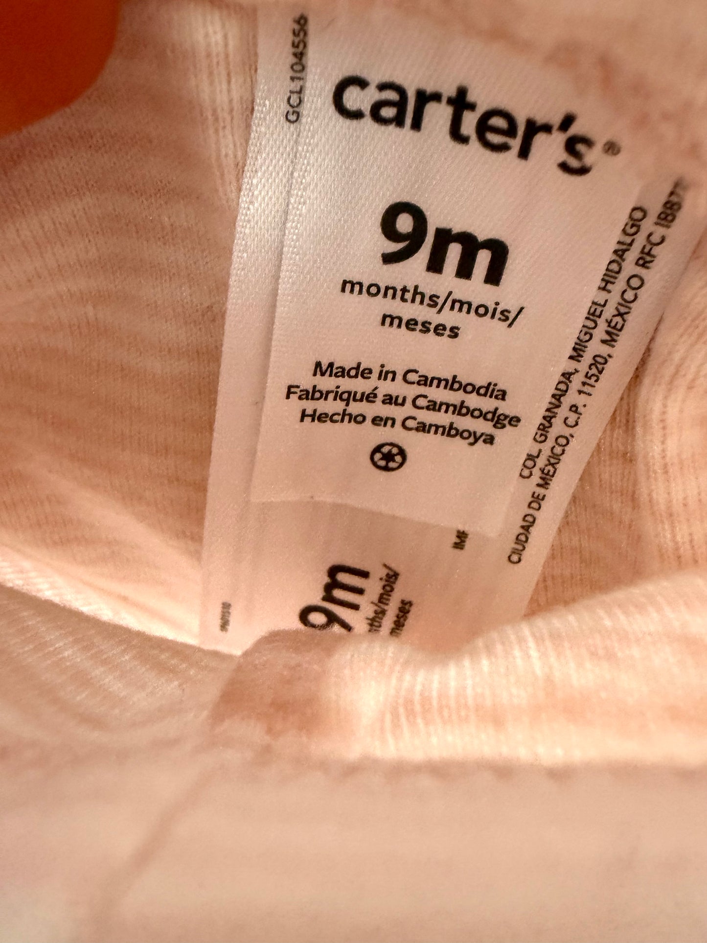 Pink Striped Pants / 9m