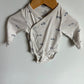 H&M Organic Cream Truck Bodysuit / 2-4m