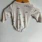 H&M Organic Cream Truck Bodysuit / 2-4m