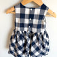Blue Checkered Dress / 12m