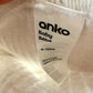 Cream Ribbed Leggings / 6-12m