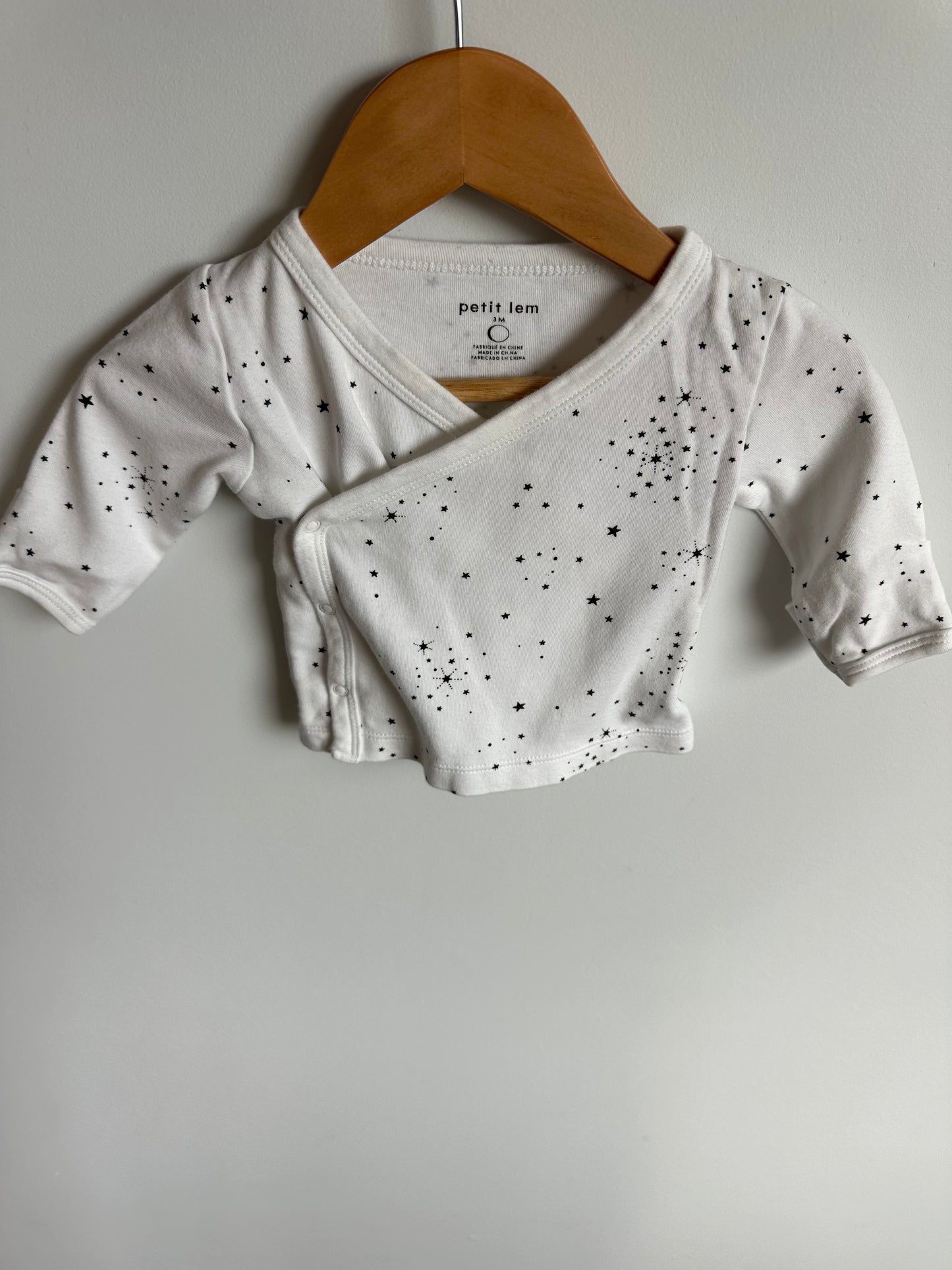 Petit Lem Star Side Snap Long Sleeve / 3m