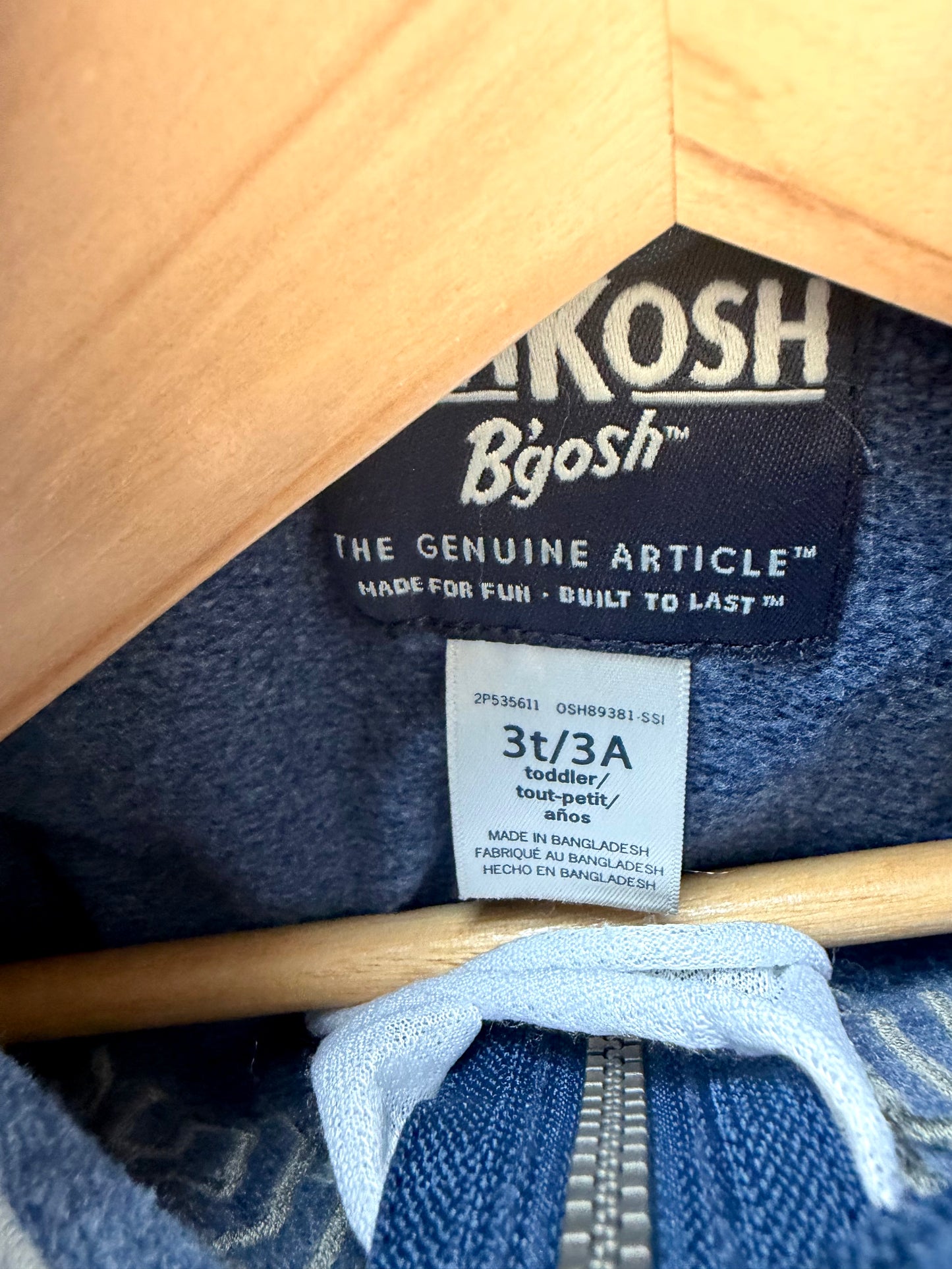 Oshkosh Navy Hoodie / 3T