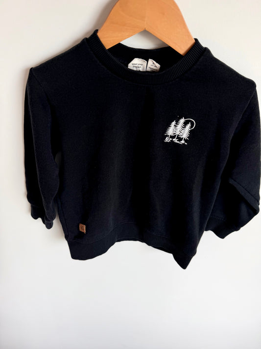 Ten Tree Black Crewneck / 3T