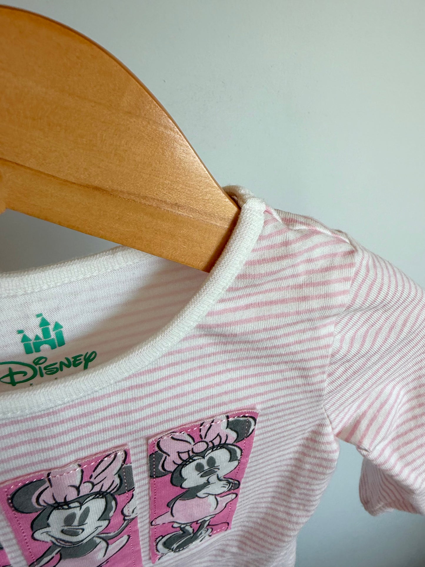 Minnie Mouse Striped Long Sleeve / 6-9m