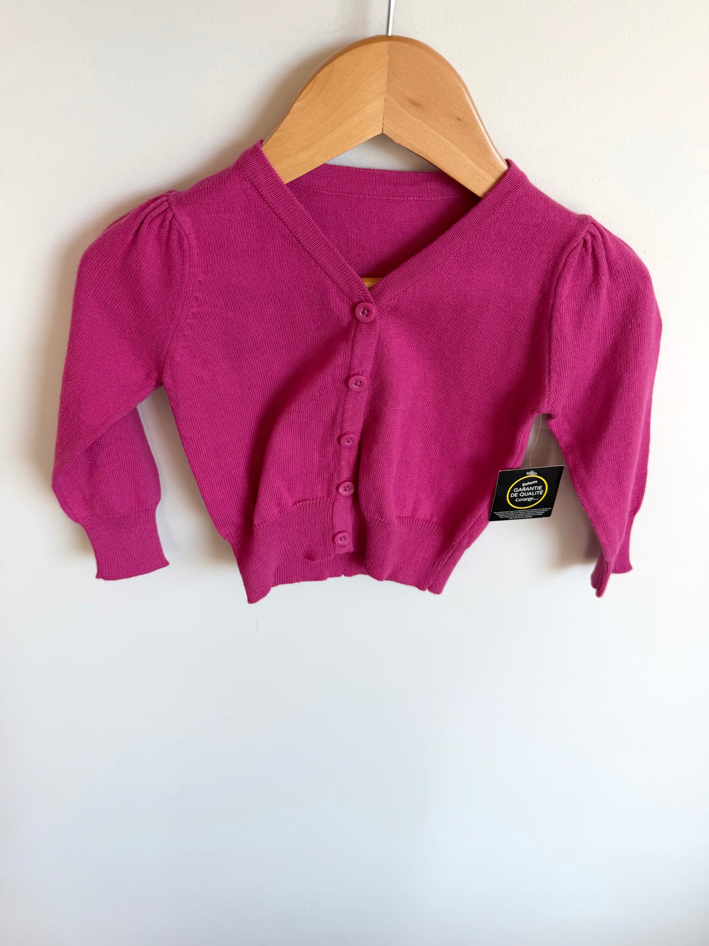 Pink Knit Cardigan (With Tags) / 6-12m