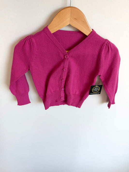 Pink Knit Cardigan (With Tags) / 6-12m