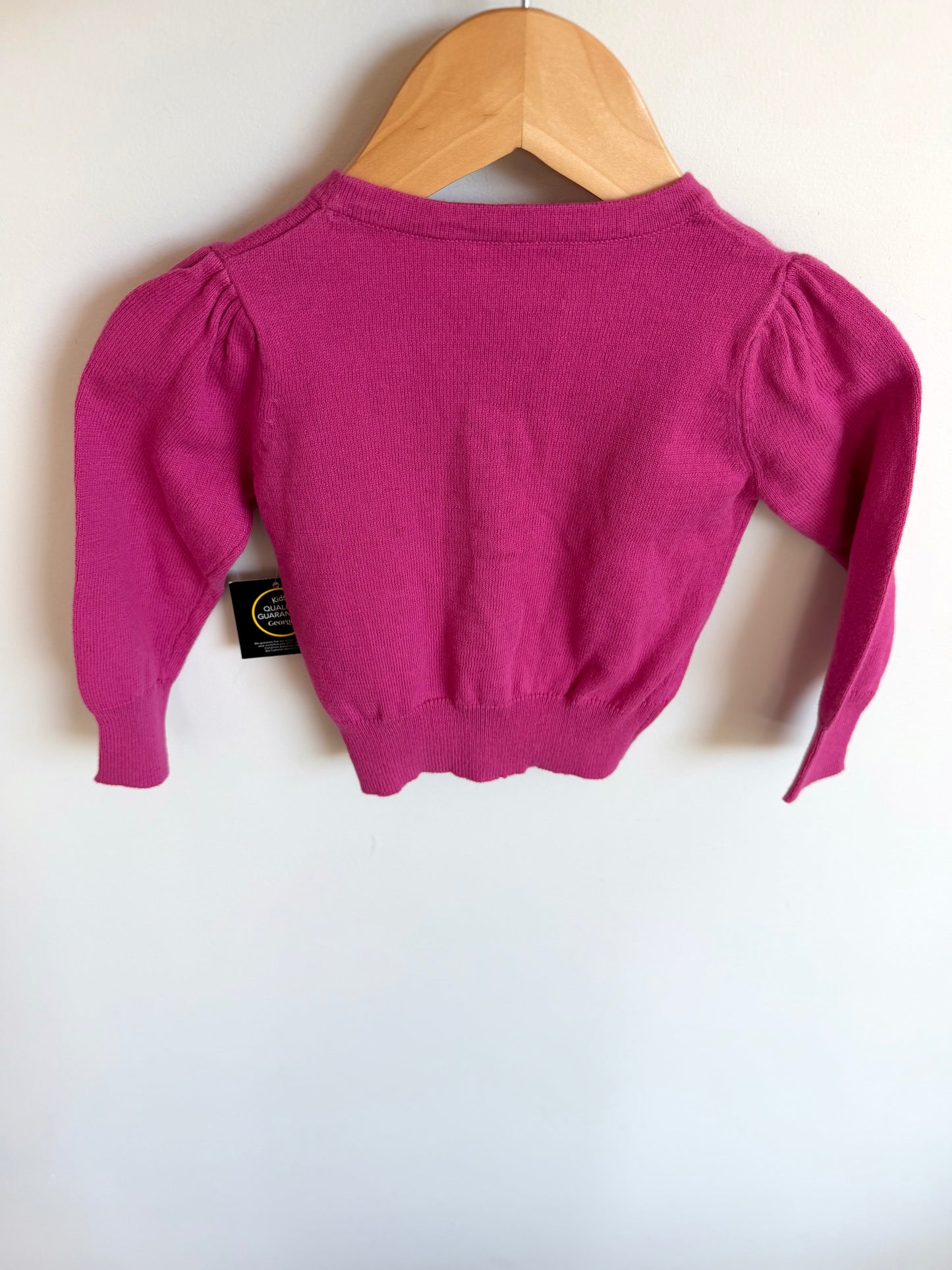 Pink Knit Cardigan (With Tags) / 6-12m