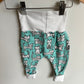 Grow with Me Teal Cat Pants / 0-6m
