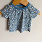 Floral Blue T-Shirt / 3-6m