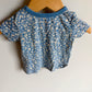 Floral Blue T-Shirt / 3-6m