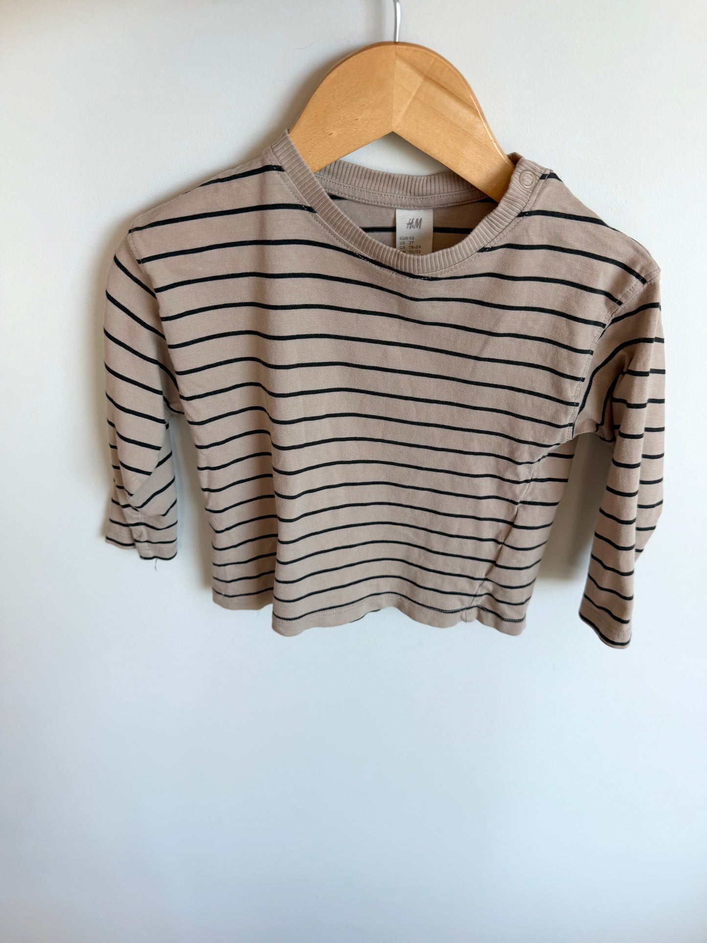 H&M Striped Long Sleeve / 18-24m