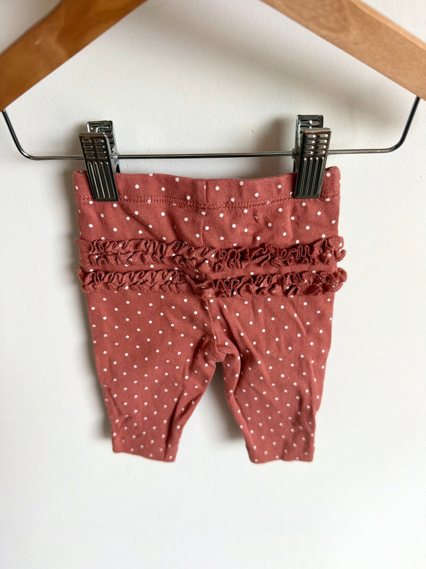 Dotted Ruffle Bottom Pants / 3m