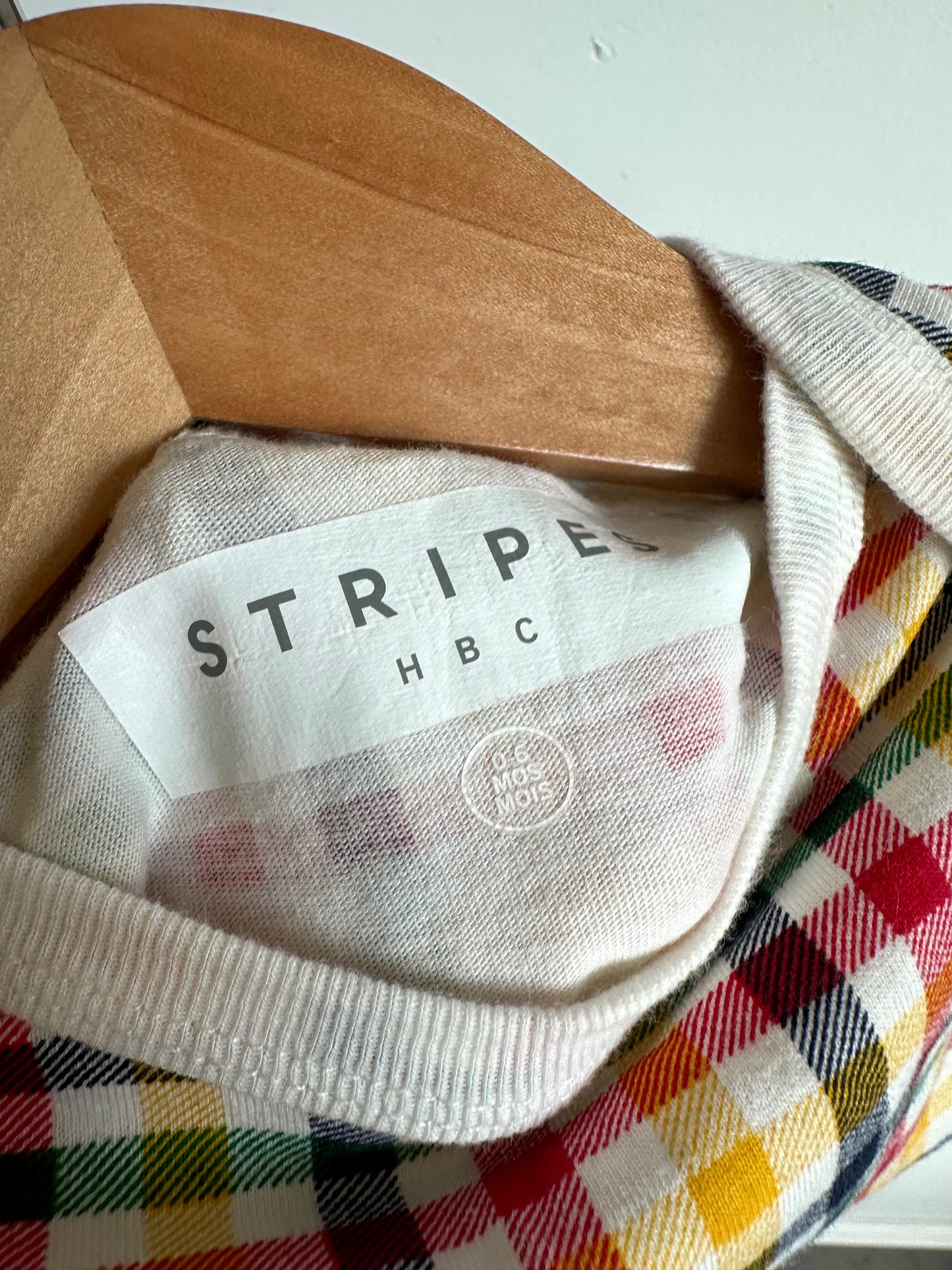 HBC Organic Cotton Stripes Bodysuit / 0-6m