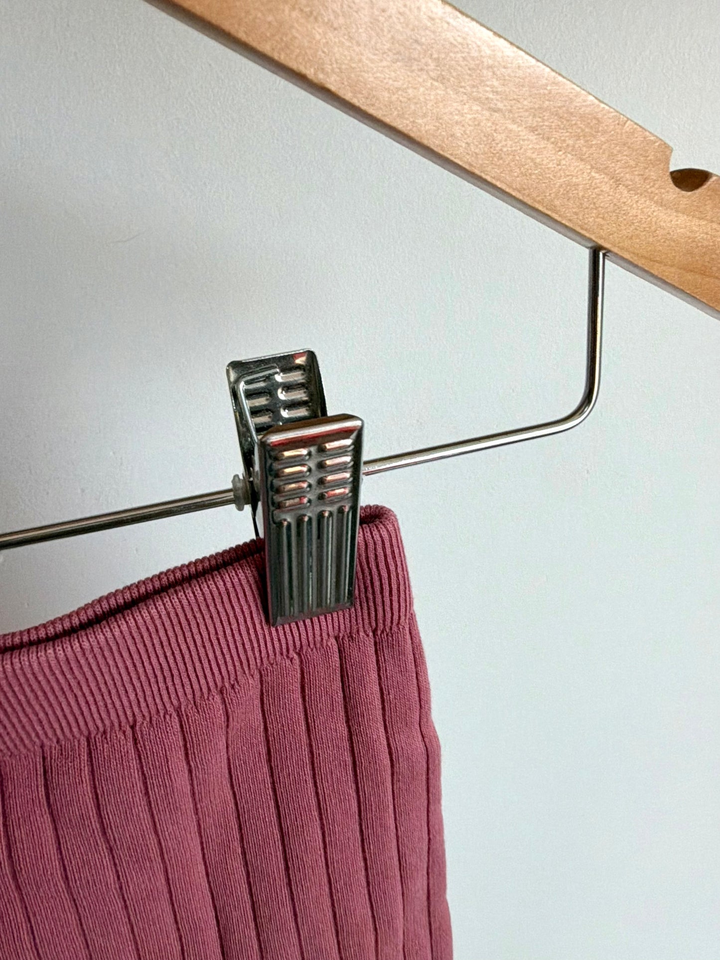 Rouge Ribbed Pants / 0-3m