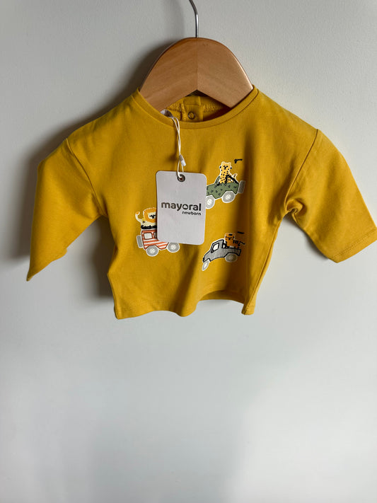 Mayoral Lion + Tiger Long Sleeve (With Tags)/ 1-2m