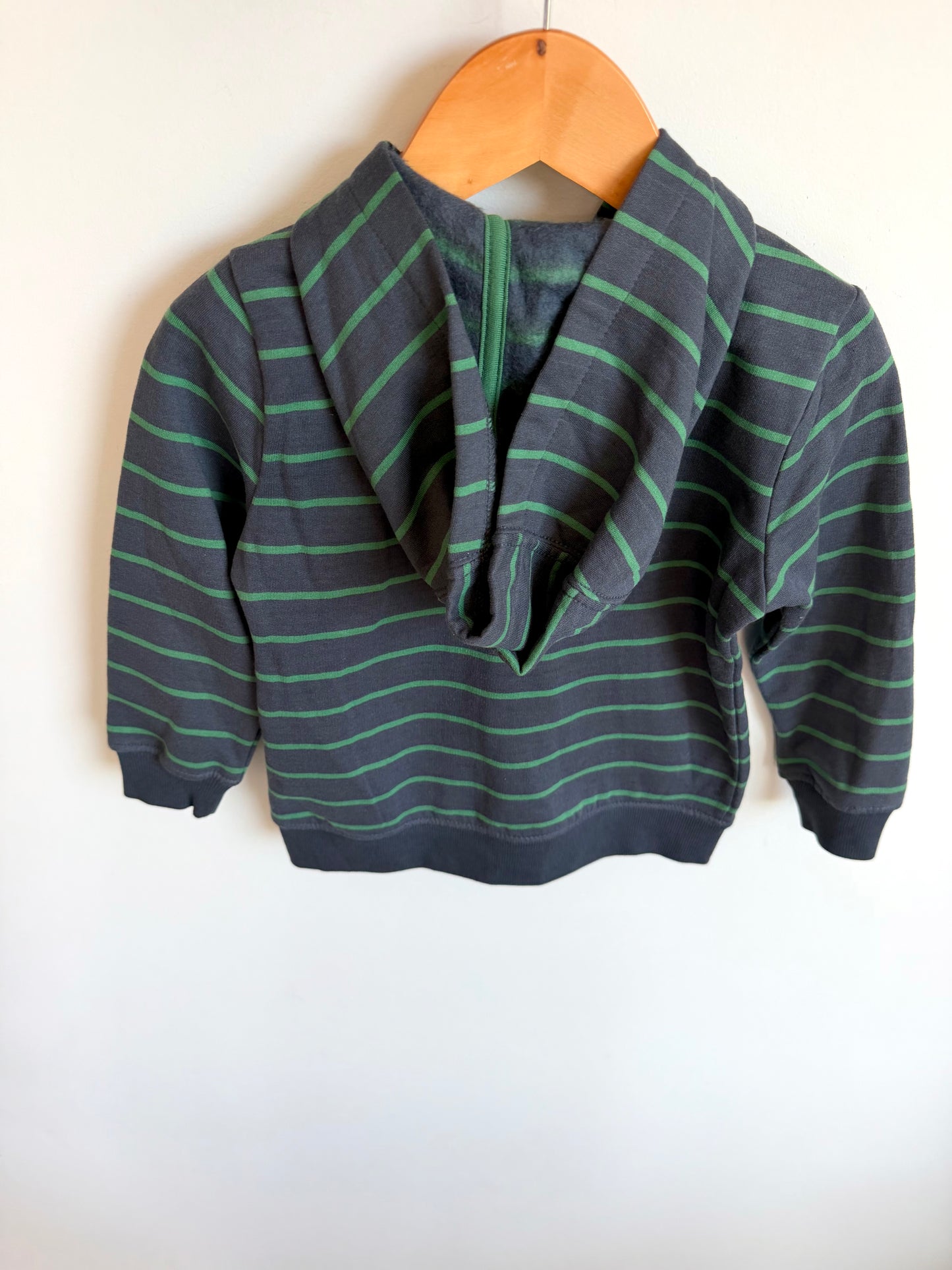 Aspen Kids Striped Bear Zip Hoodie / 2T