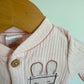 Pink Ribbed Bunny Sleeper / 3-6m