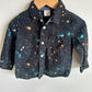 Black Splatter Button Up / 18-24m