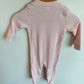 Pink Ribbed Bunny Sleeper / 3-6m