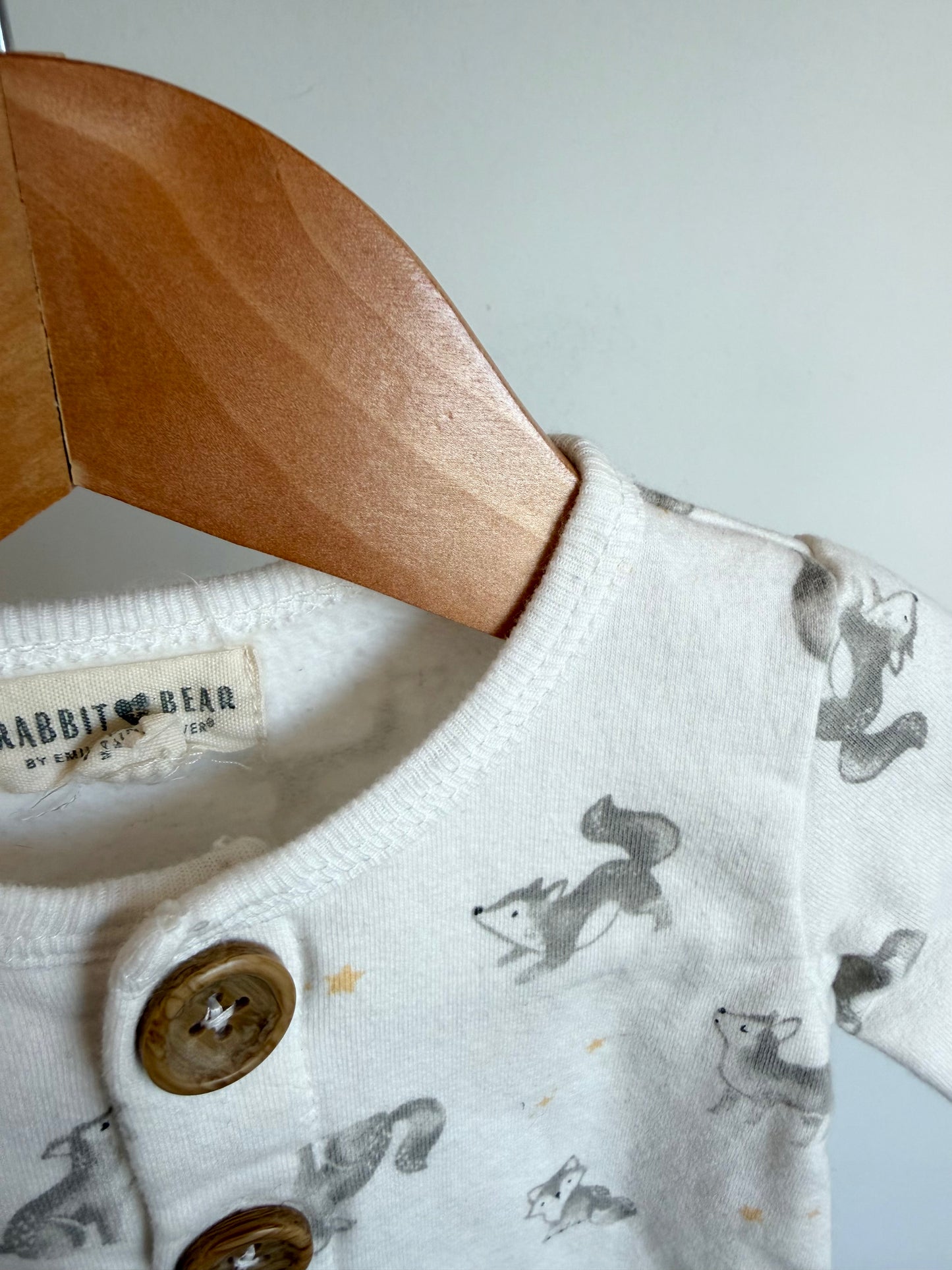 Organic Cotton Wolf Sleeper / 3-6m