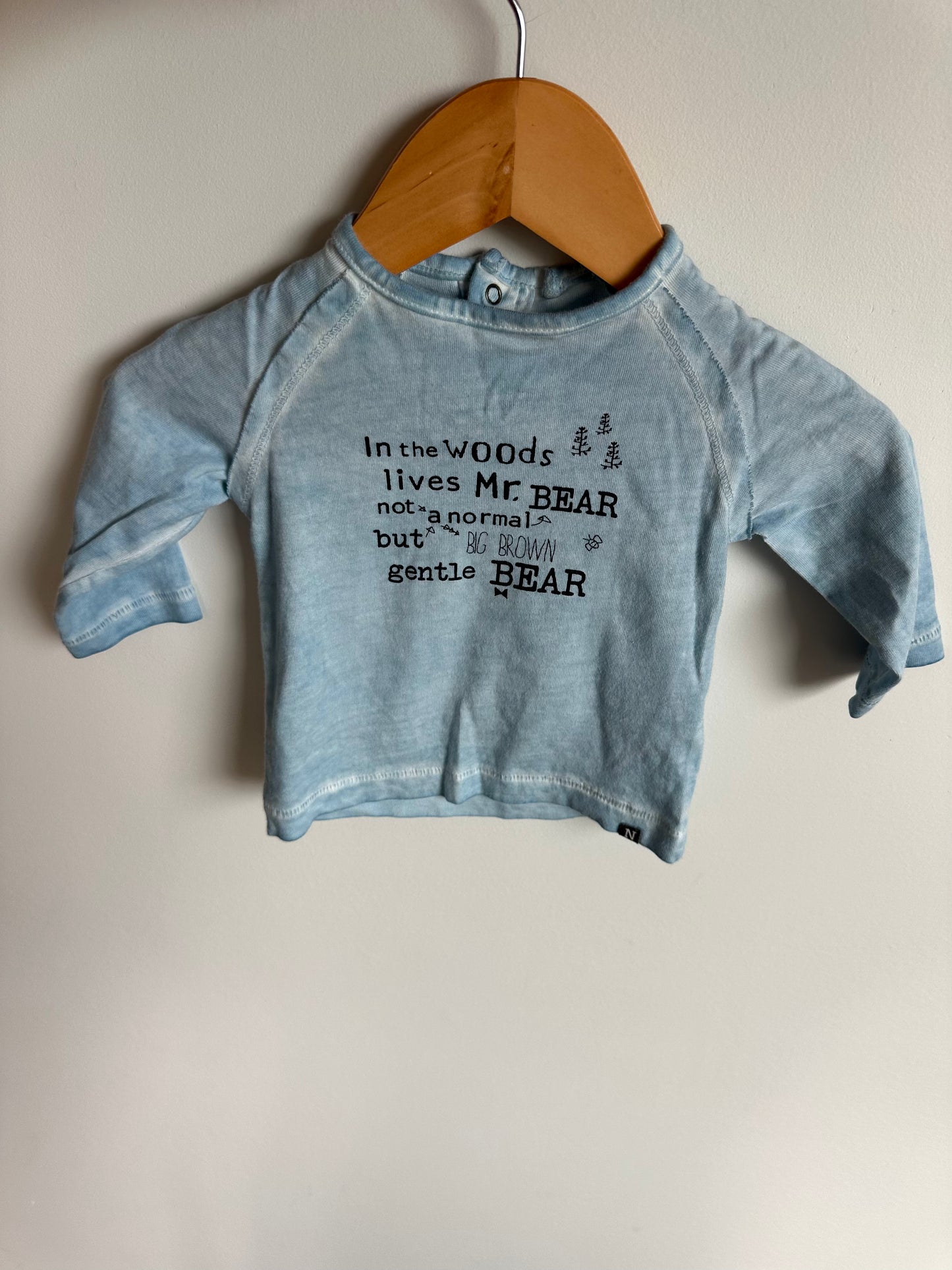 Newborn Noppies In the Woods Blue Long Sleeve / 0m