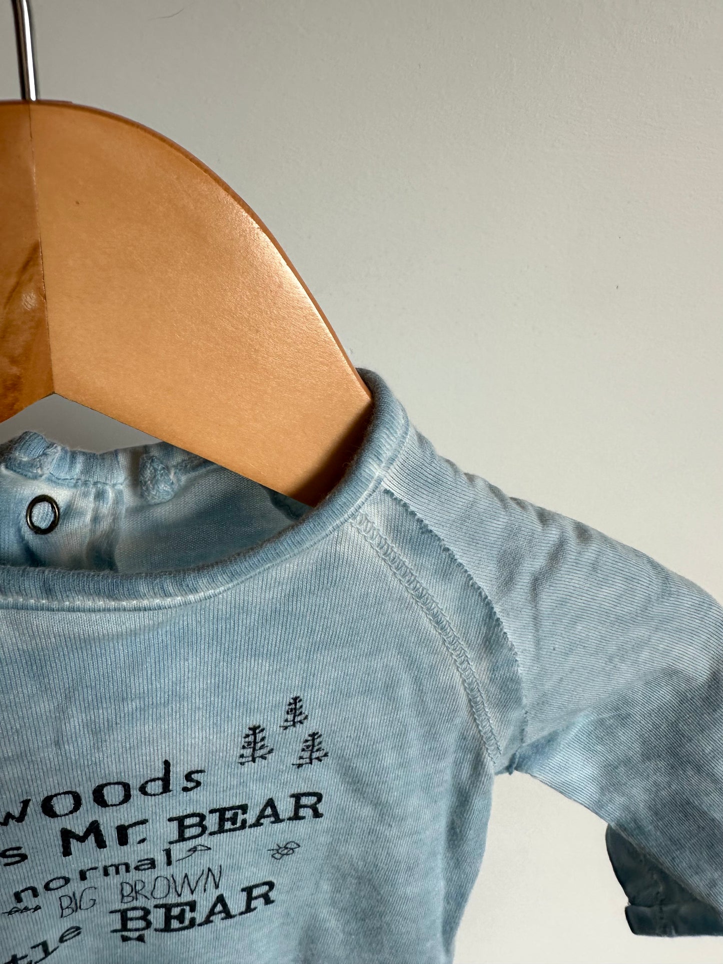 Newborn Noppies In the Woods Blue Long Sleeve / 0m