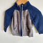 Blue and Grey Zip Sweater / 18-24m