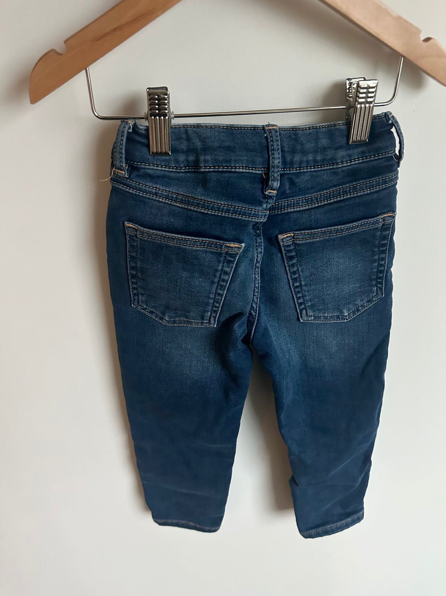 Relaxed Dark Blue Denim Pants / 2-3T