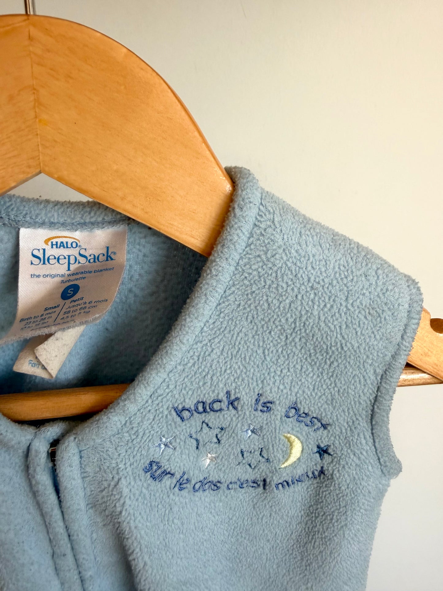 Halo Blue Fleece SleepSack / 0-6m