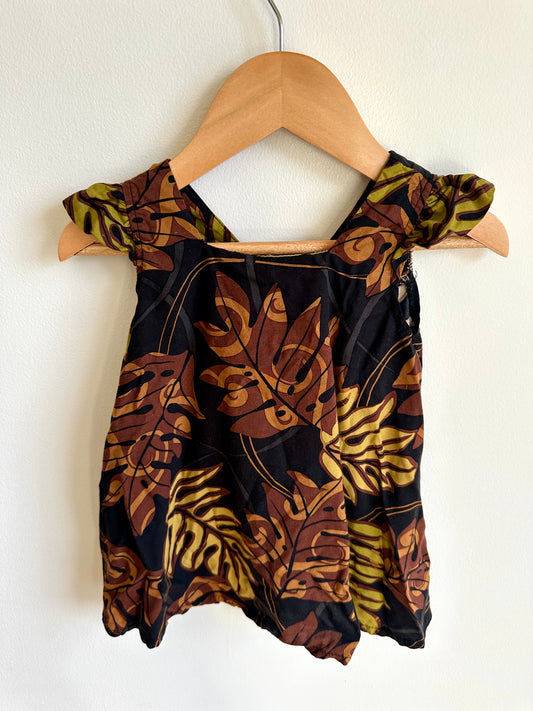 Hawaiian Leaf Tunic Dress / 2T