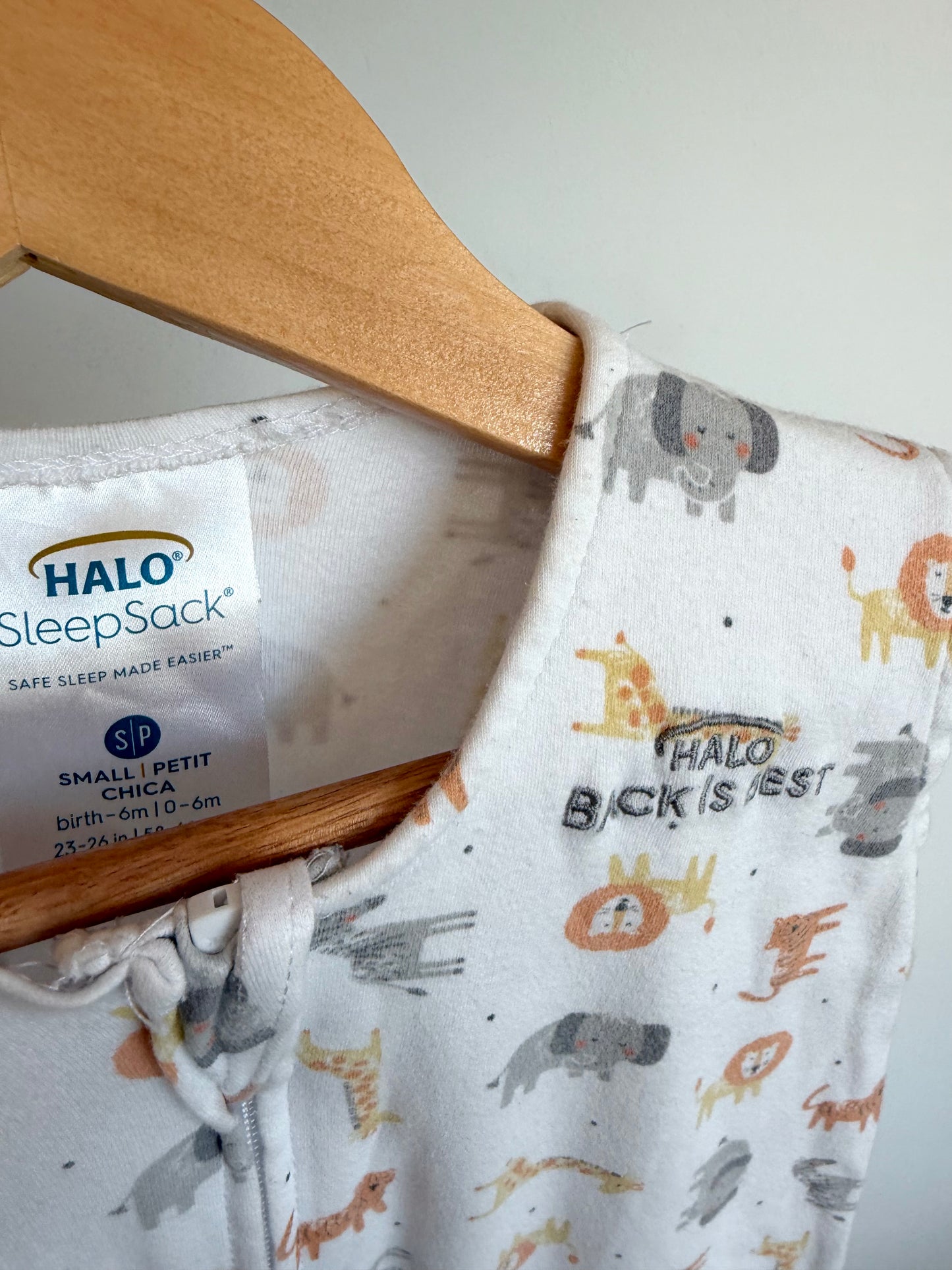 Halo Safari Animals SleepSack / 0-6m