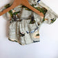 Tropical Island + Plane Dress Shirt + Shorts Set / 24m