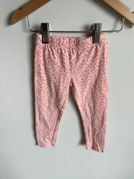 Pink Heart Leggings / 2T