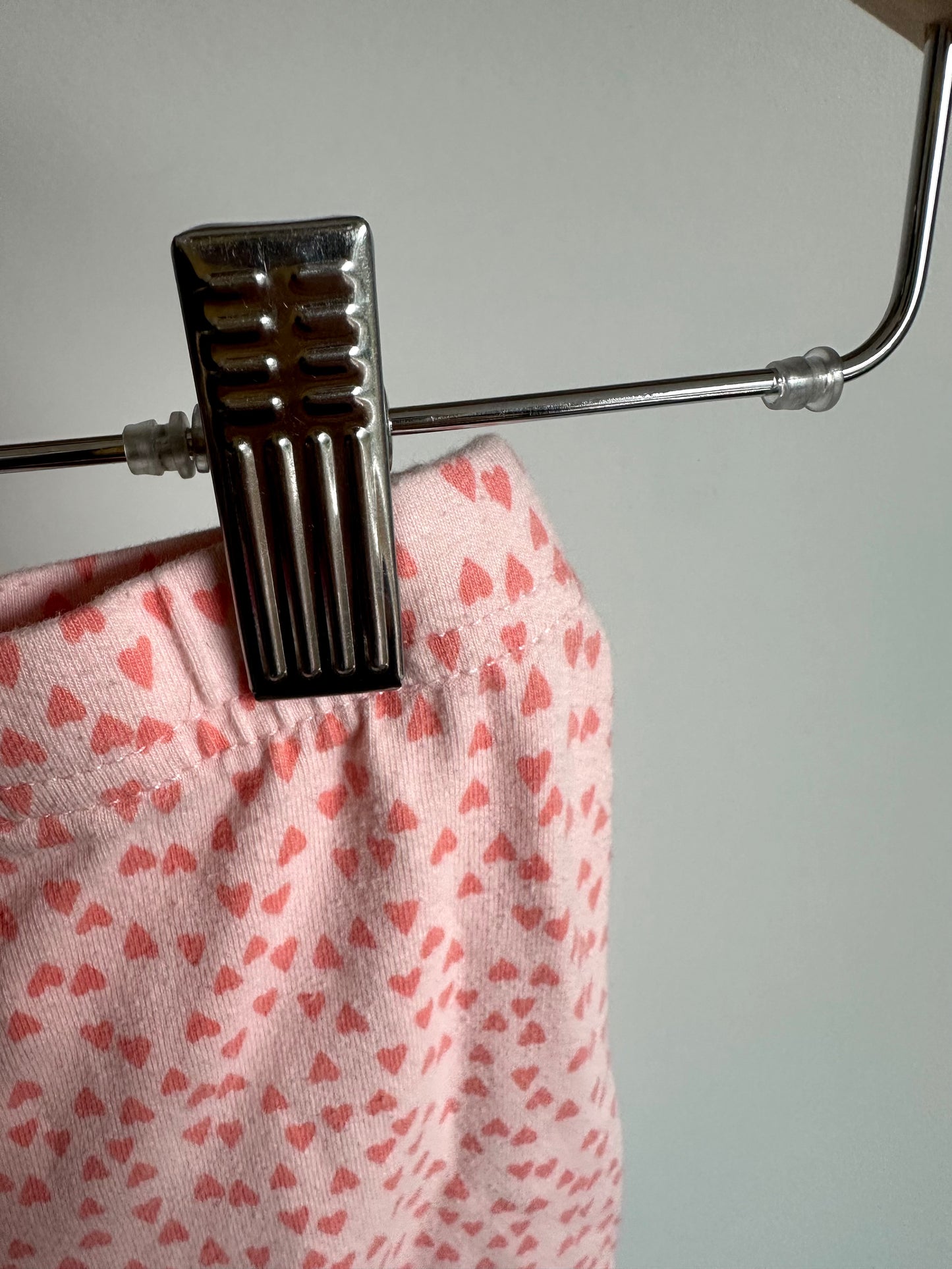 Pink Heart Leggings / 2T