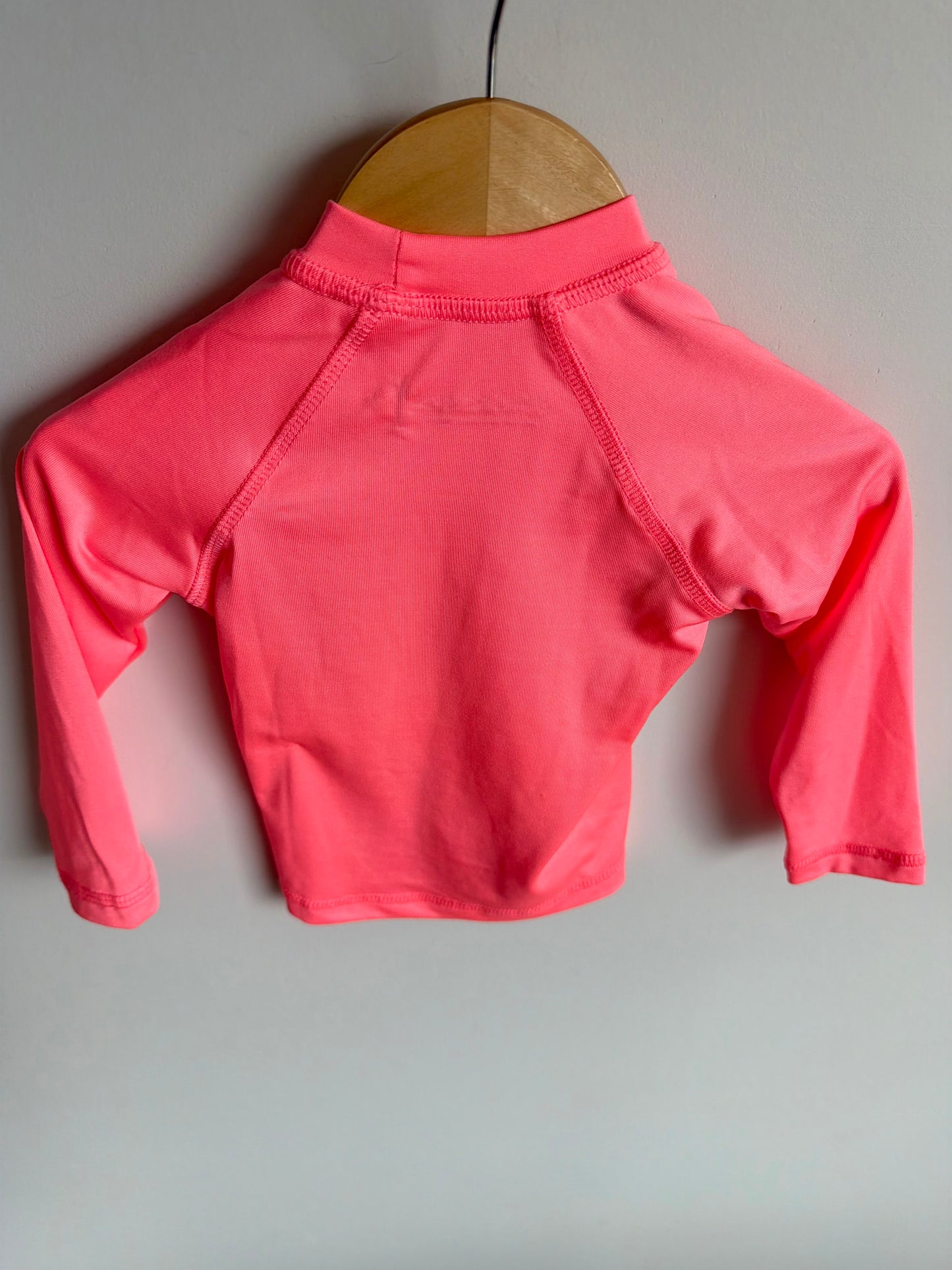 Pink Long Sleeve UPF 50+ Swim Top / 12-18m?