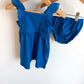 Blue Ruffle Dress + Bloomers Set  (With Tags)/ 12m