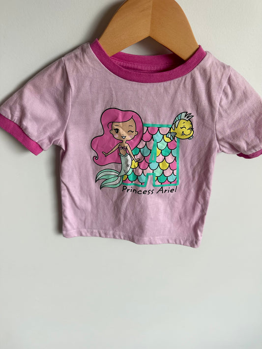 Princess Ariel Top + Short PJ Set / 18-24m