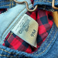 OshKosh Heart Plaid Lined Overalls / 9m