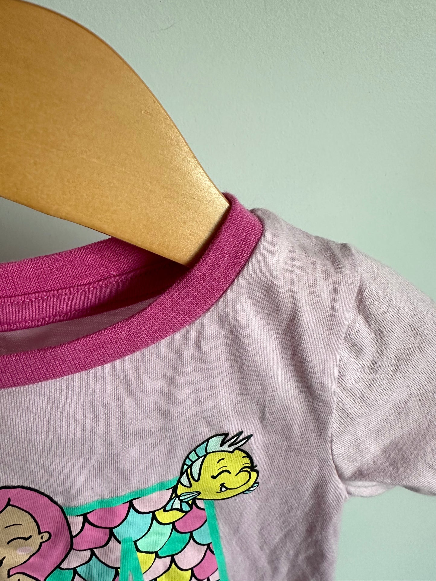 Princess Ariel Top + Short PJ Set / 18-24m