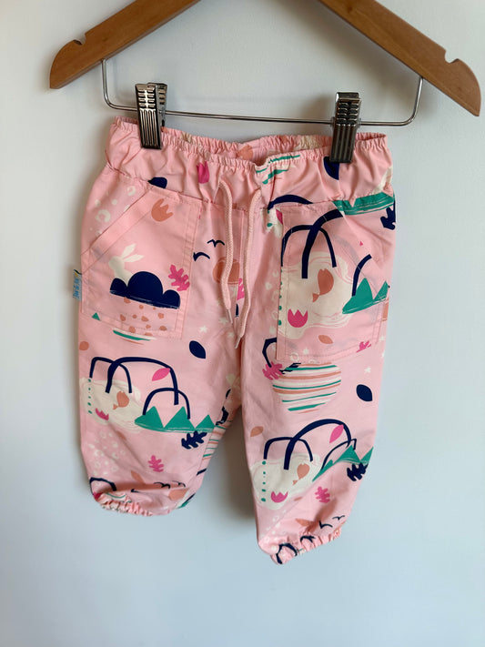Jan & Jul Pink Rain Pants / 12m