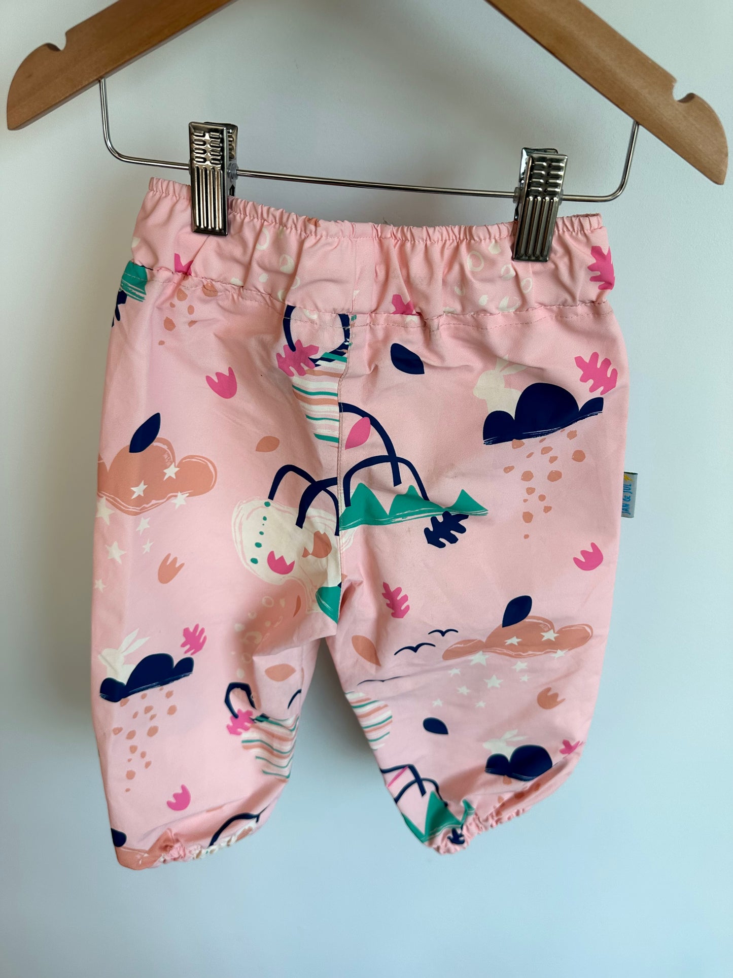 Jan & Jul Pink Rain Pants / 12m