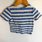 Blue + Grey Striped Pocket T-shirt / 2T