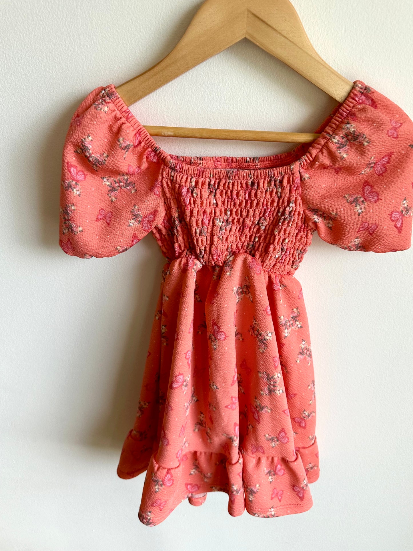 Pink Butterfly Dress / 3T